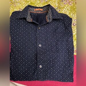 Denim & Flower Dark Blue Floral Shirt